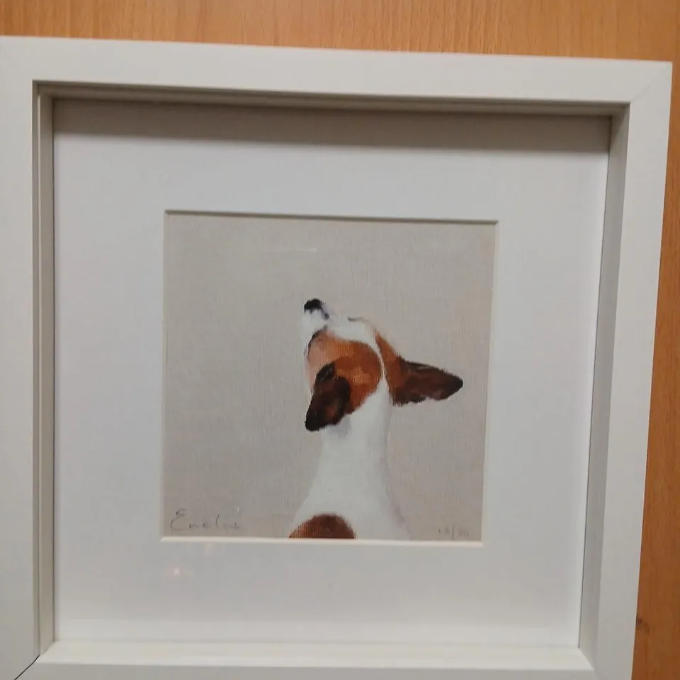 JACK RUSSELL – LIMITED EDITION GICLEE SIGNED PRINT BY EMELINE WATCHORN, FRAMED NUMBERED #15/50