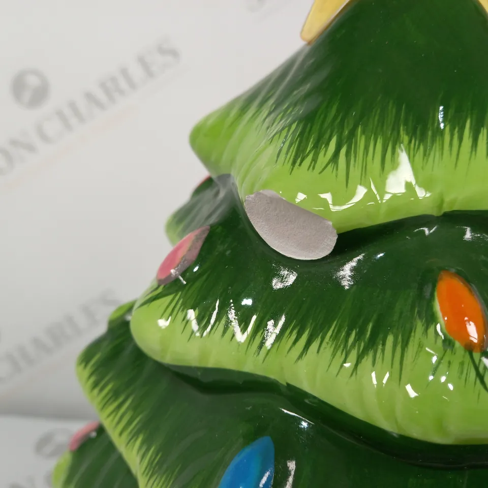 MR CHRISTMAS LIGHT UP NOSTALGIC TREE COOKIE JAR