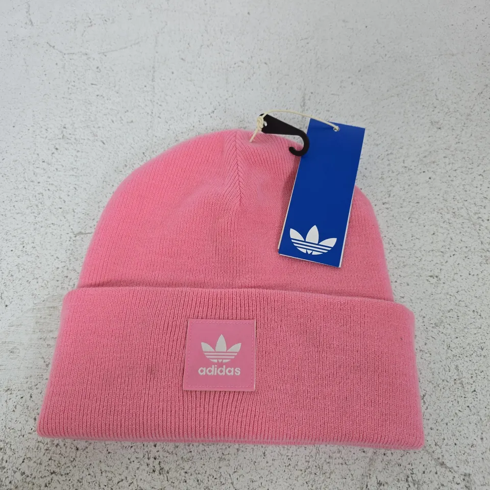ADIDAS PINK KNITTED BEANIE HAT