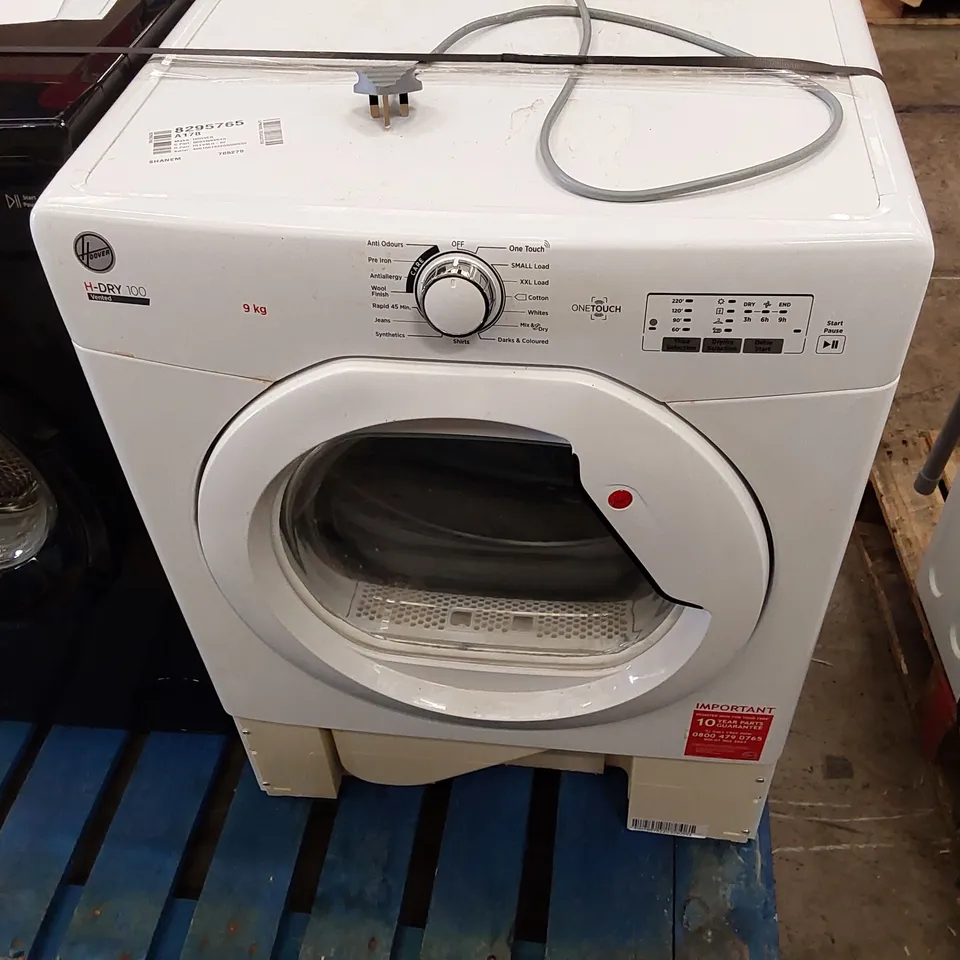 HOOVER HLEV9LG-80 H-DRY 100 VENTED 9KG DRYER WHITE 