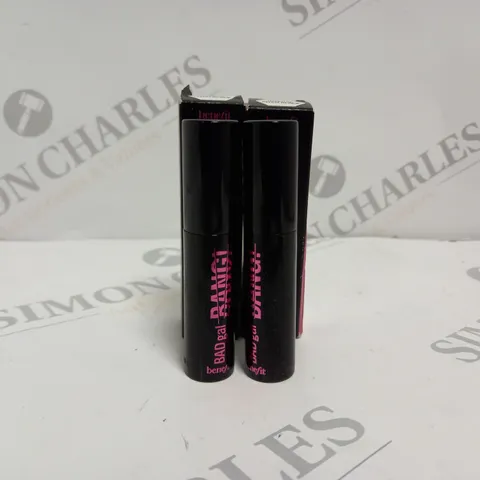 2 BOXED BENEFIT BAD GAL BANG! VOLUMISING MASCARA - INTENSE PITCH BLACK  