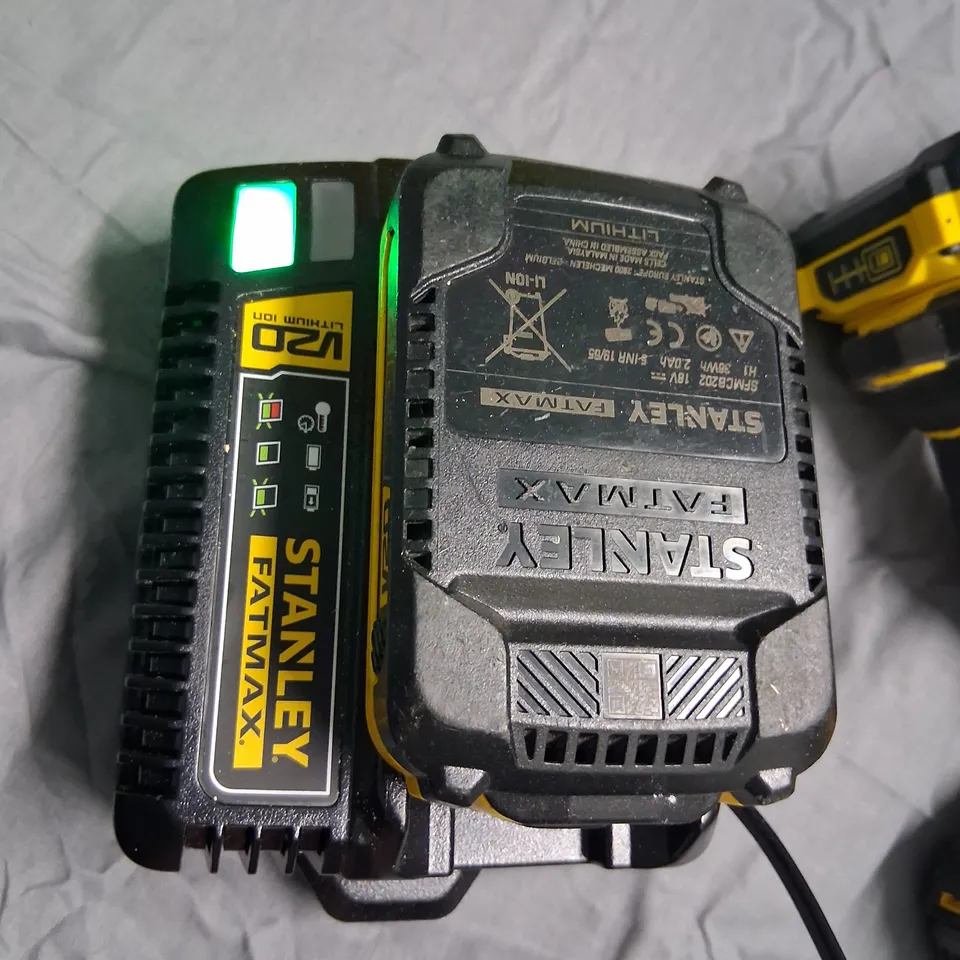 BOXED STANLEY FATMAX 18V BRUSHLESS HAMMER DRILL V20 LITHIUM ION 