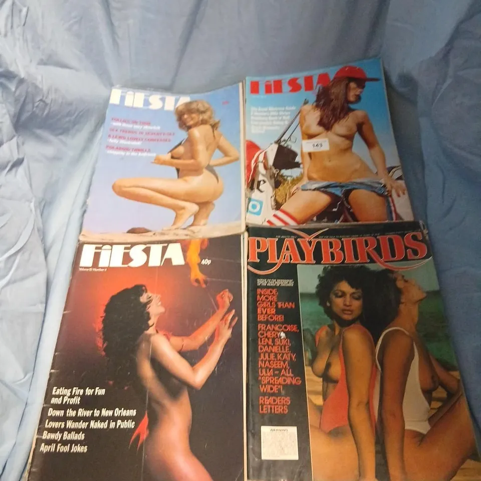 ADULT MAGAZINES BUNDLE – VINTAGE NUDE TITLES (FIESTA, MAYFAIR, PENTHOUSE, NEW DIRECTION, AND MORE)