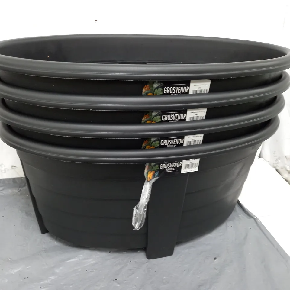 4 55cm GROSVENOR PLANTERS IN EBONY