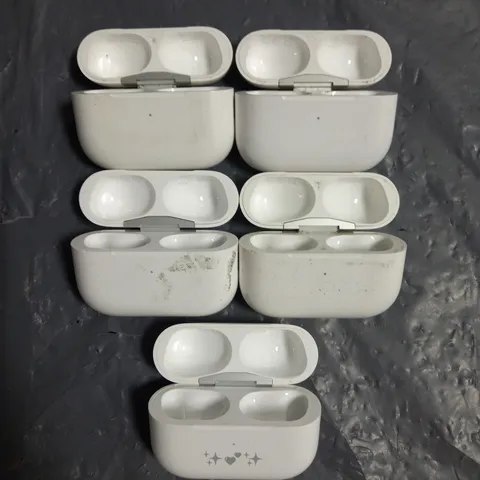 LOT OF 5 EMPTY APPLE AIRPODS PRO 2 CHARGING CASES A2700 IN WHITE