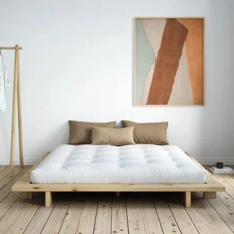 JAPAN BED FRAME - EUROPEAN KING 160 x 200cm, UNFINISHED (2 ITEMS)