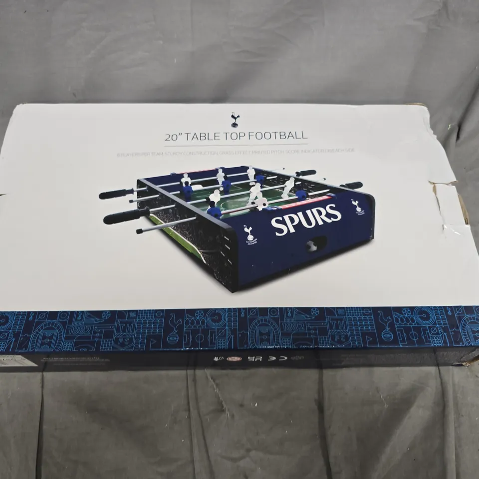 TOTTENHAM HOTSPUR 20-INCH TABLE TOP FOOTBALL FOOSBALL GAME – BOXED