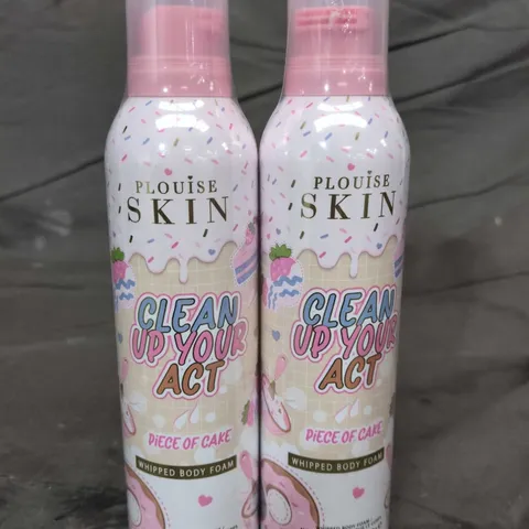 2 X P. LOUISE CLEAN UP YOUR ACT WHIPPED BODY FOAMS - PIECE OF CAKE 