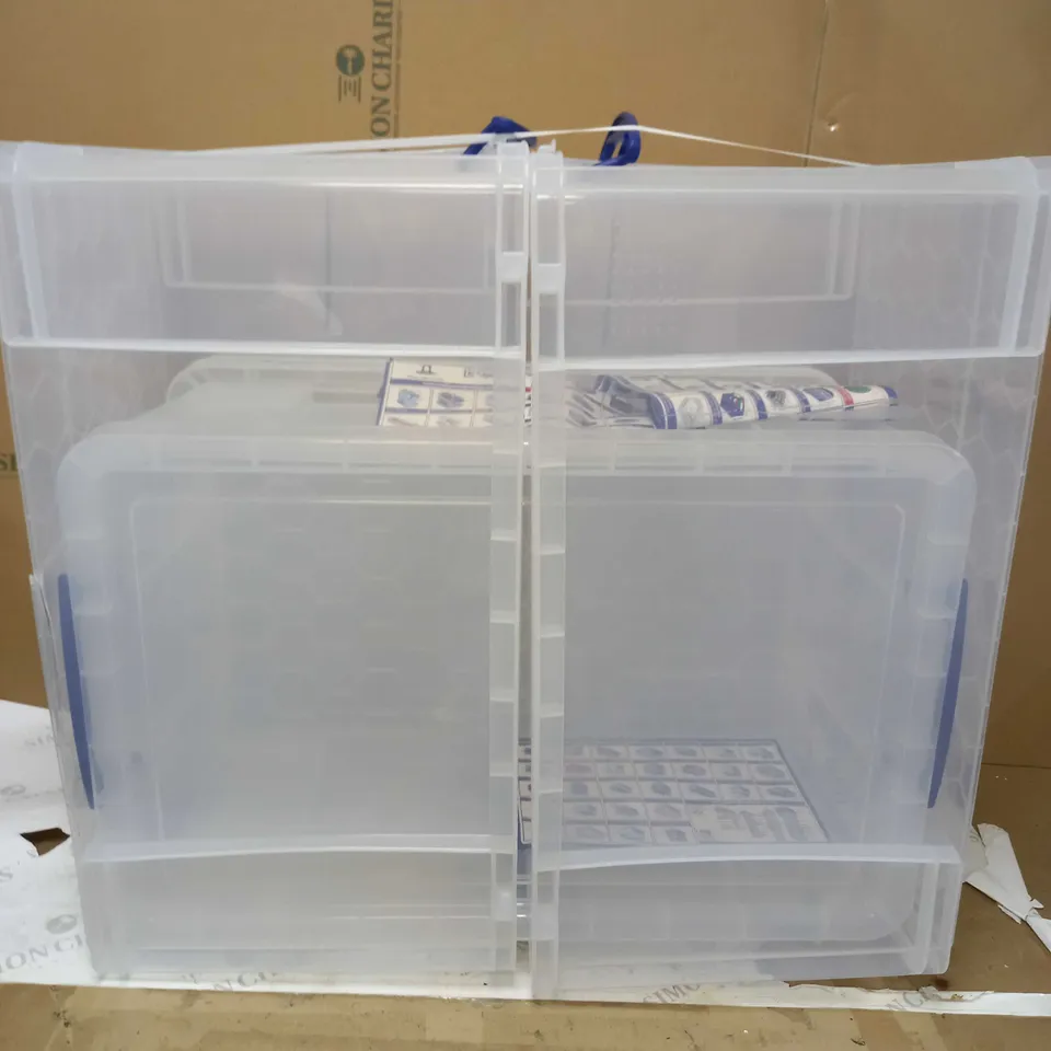 REALLY USEFUL CLEAR PLASTIC STORAGE BOX