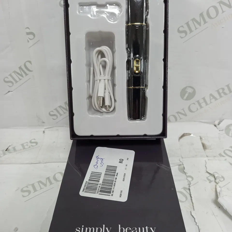 BOXED SIMPLY BEAUTY 2-IN-1 SUPER SMOOTH FACE & BROWS HAIR REMOVER IN BLACK