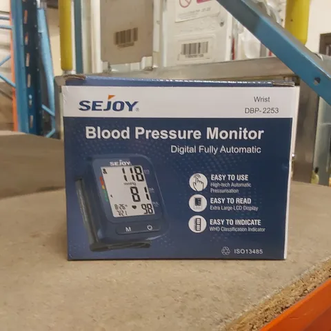 BOXED SEJOY WRIST FULLY AUTOMATIC BLOOD PRESSURE MONITOR 