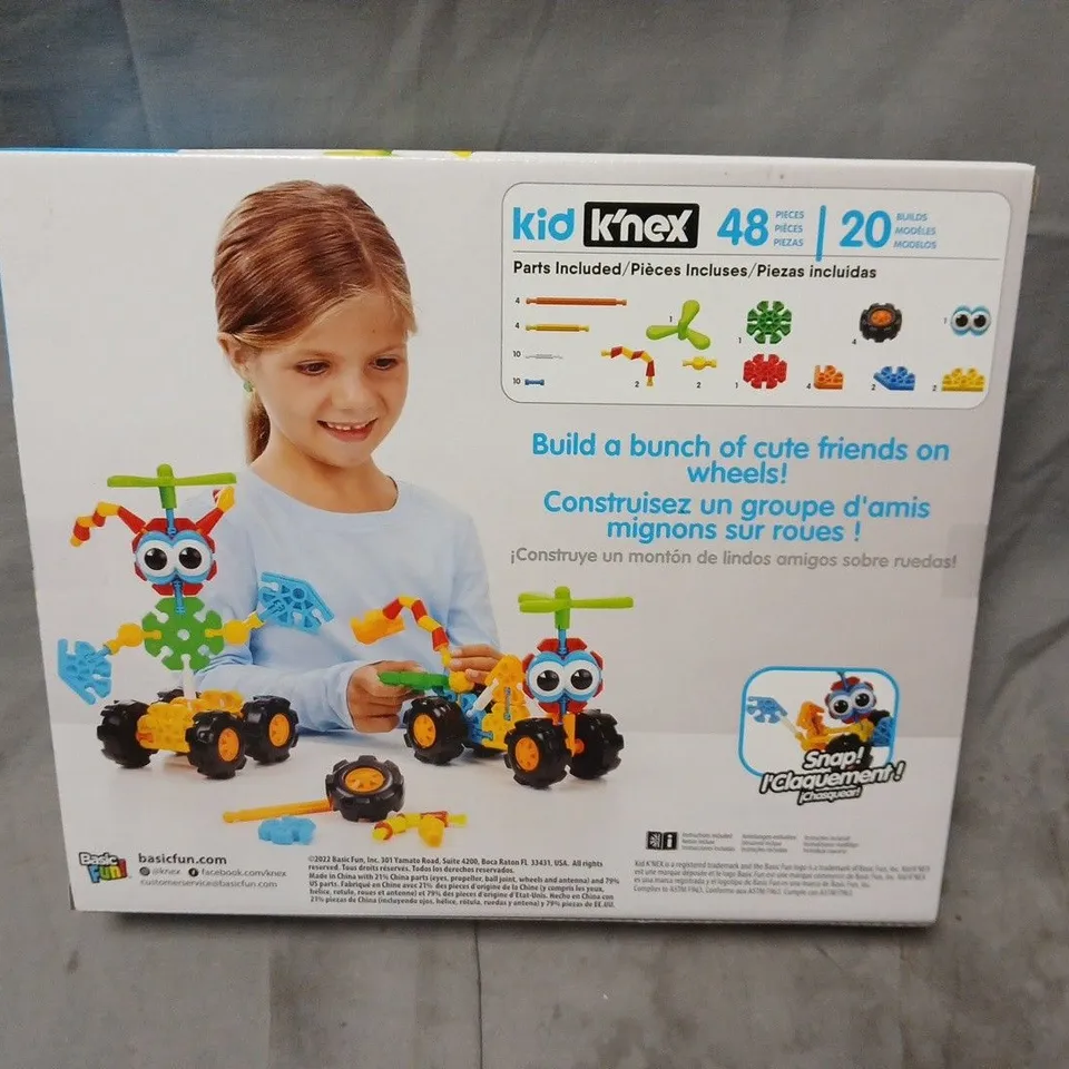 K'NEX KID K'NEX BUILDING SET – 48 PIECES, 20 BUILDS