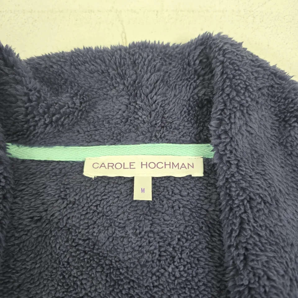 CAROLE HOCHMAN WOMEN'S ROBE – NAVY FLORAL PRINT, SIZE M