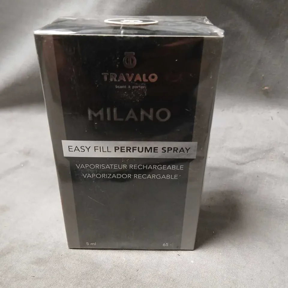 BOXED TRAVALO MILANO EASY FILL PERFUME SPRAY 5ML