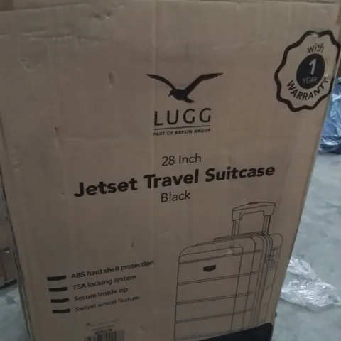 BOXED LUGG 28INCH JETSET TRAVEL SUITCASE BLACK 