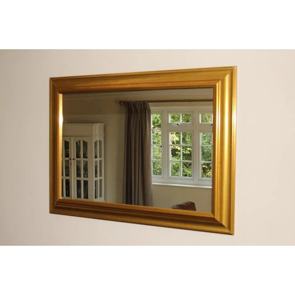BOXED GOLD ACCENT MIRROR 93X71CM (1 BOX)