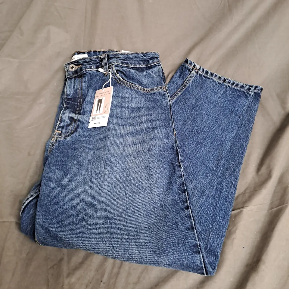 MNG MOM JEANS IN BLUE SIZE 14