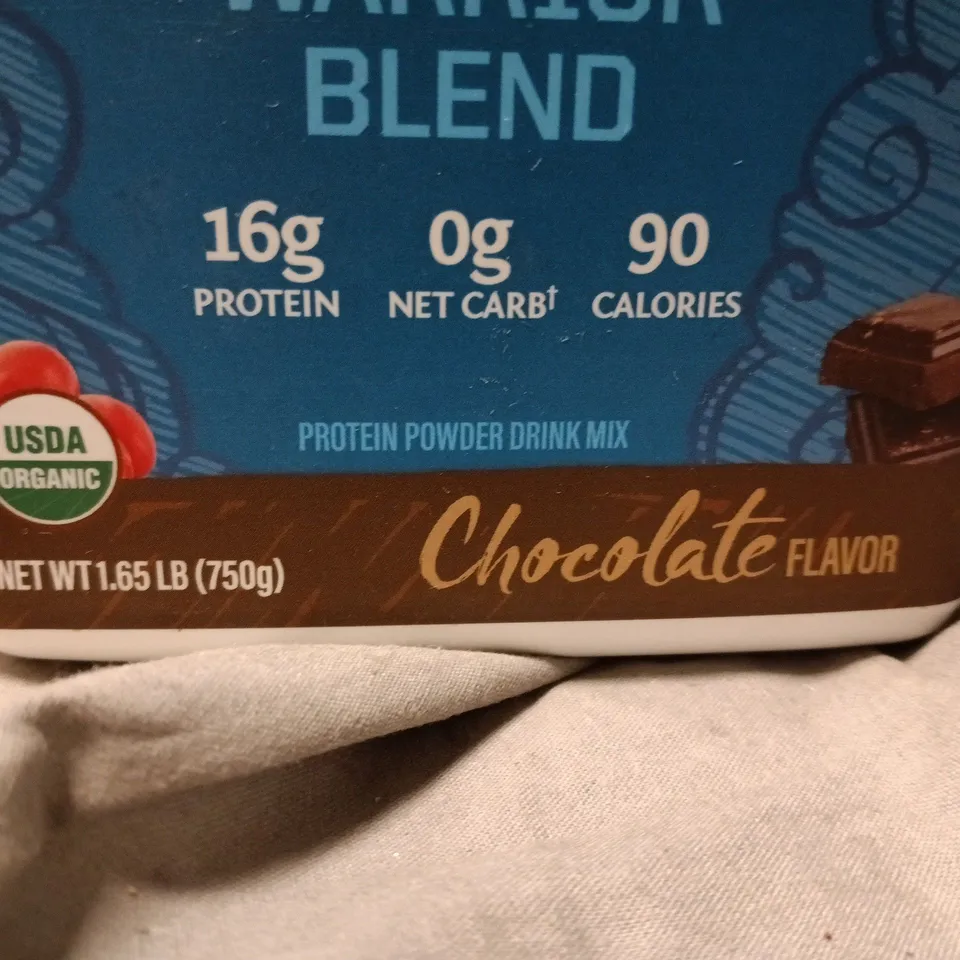 SUNWARRIOR PROTEIN WARRIOR BLEND – CHOCOLATE FLAVOR, PLANT-BASED PROTEIN POWDER