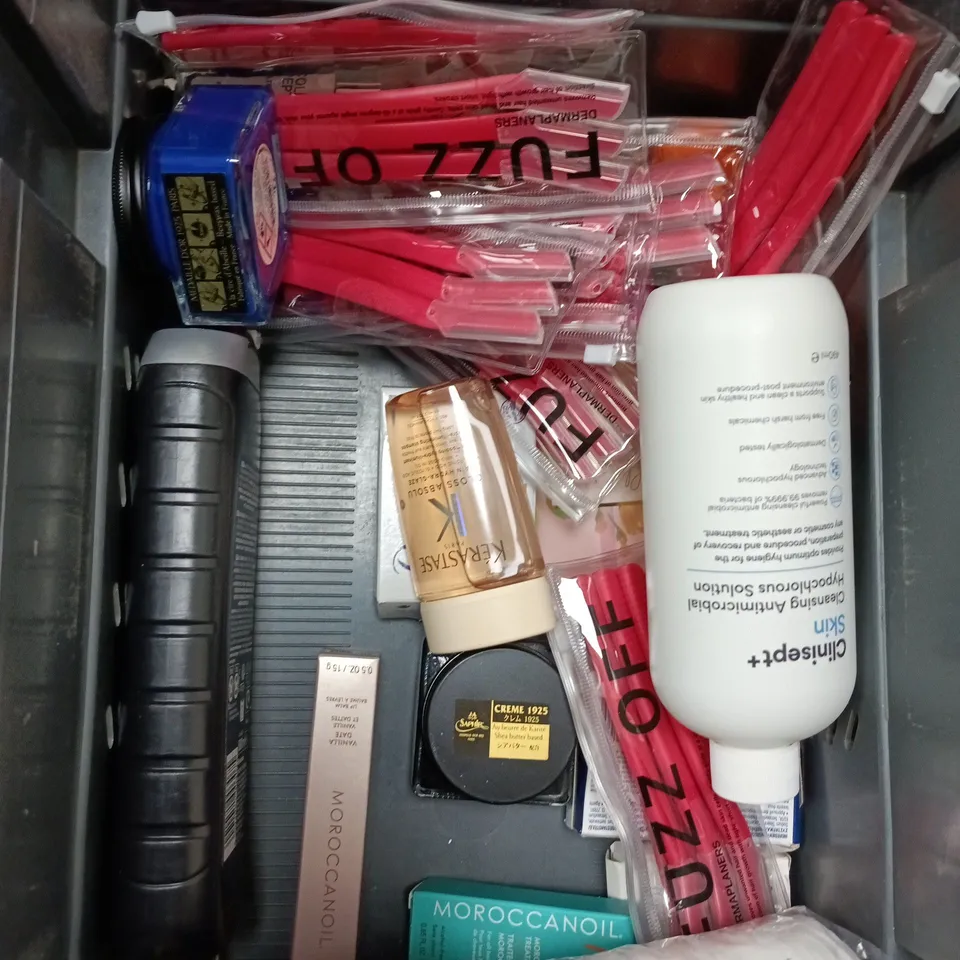 APPROXIMATEY 20 ASSORTED HEALTH AND BEAUTY PRODUCTS TO INCLUDE - SANEX ZERO BODY WASH - NIVEA MEN DEEP CLEAN BODY WASH AND MAGIC BREAST TAPE