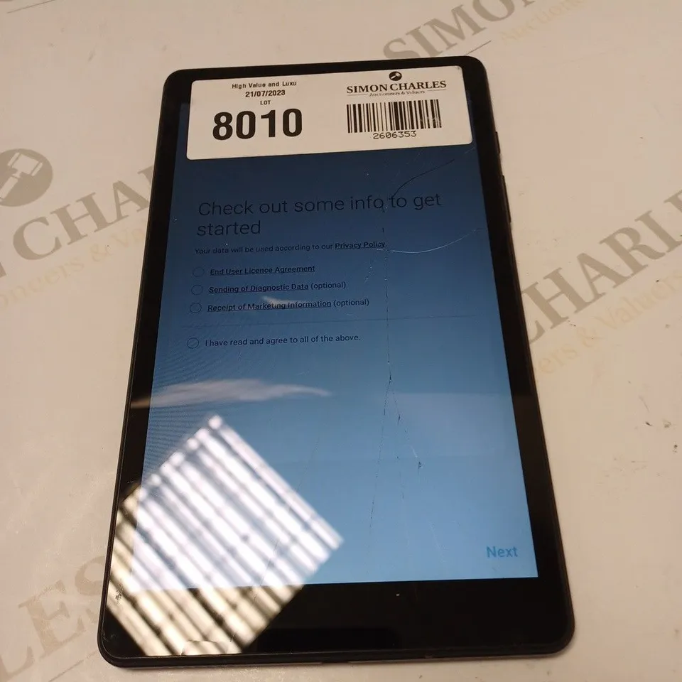 SAMSUNG GALAXY TAB A POWERED BY ANDROID