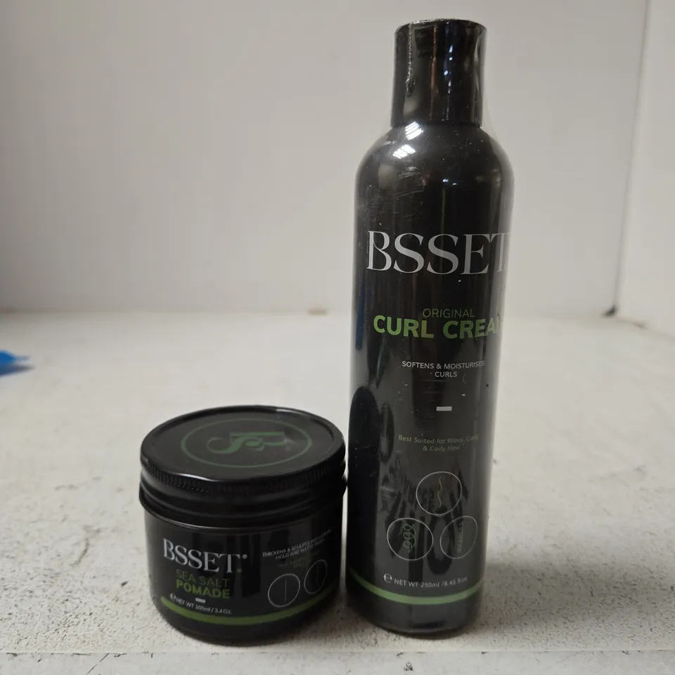 BSSET Hair care set – Curl Cream & Sea Salt Pomade