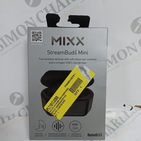 BOXED SEALED MIXX STREAMBUDS MINI TRUE WIRELESS EARBUDS