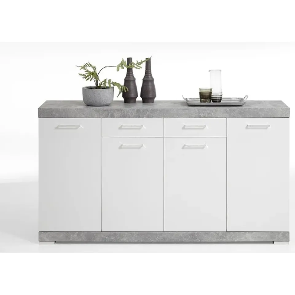 BOXED CHARLTON 160CM WIDE 2 DRAWER HIGHBOARD (2 BOXES)