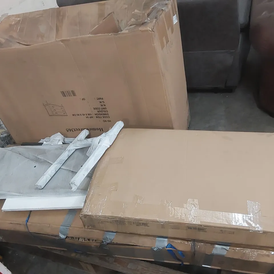 PALLET OF ASSORTED FURNITURE PARTS