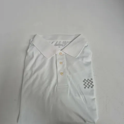 MANORS COURSE POLO SHIRT – WHITE, XL
