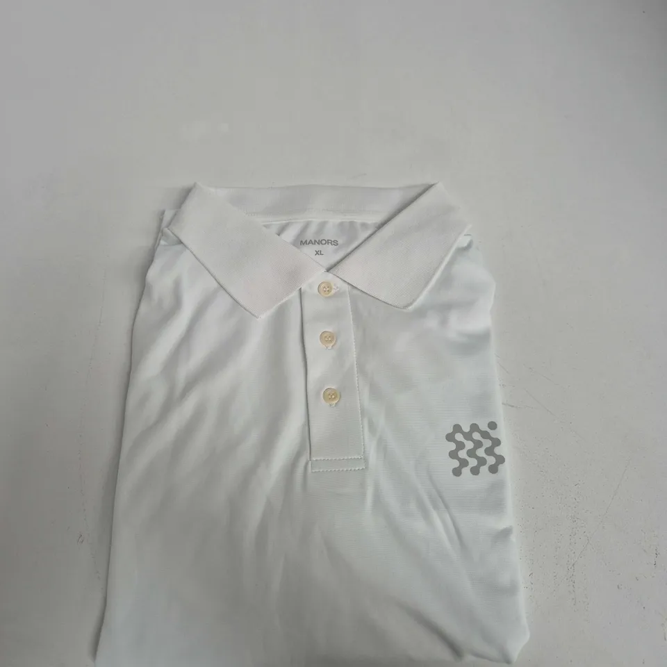 MANORS COURSE POLO SHIRT – WHITE, XL