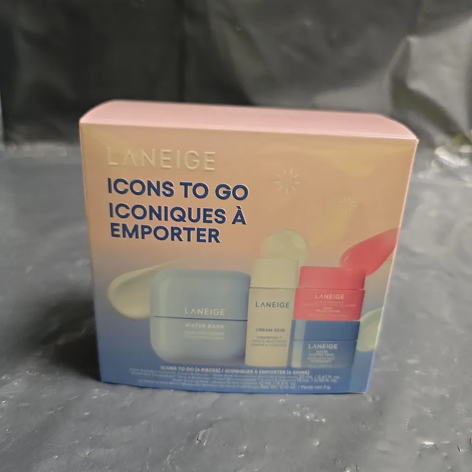 LANEIGE ICONS TO GO SKINCARE SET – 4-PIECE (BOXED)