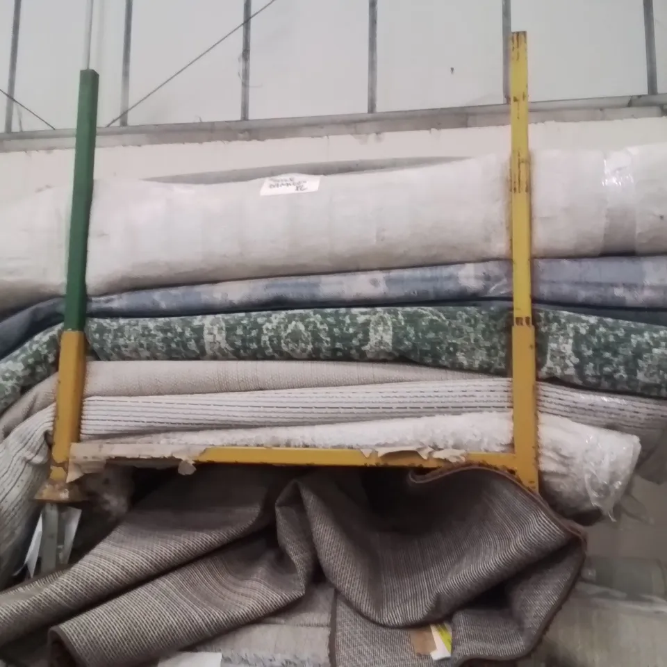 STILLAGE OF APPROXIMATELY 20 X. QUALITY DESIGNER RUGS