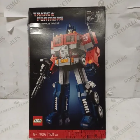 BOXED LEGO TRANSFORMERS OPTIMUS PRIME 10302