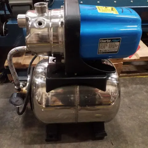 CLARKE BPT1200SS 1" 1200W 61LPM 46M HEAD STAINLESS STEEL BOOSTER PUMP (230V)