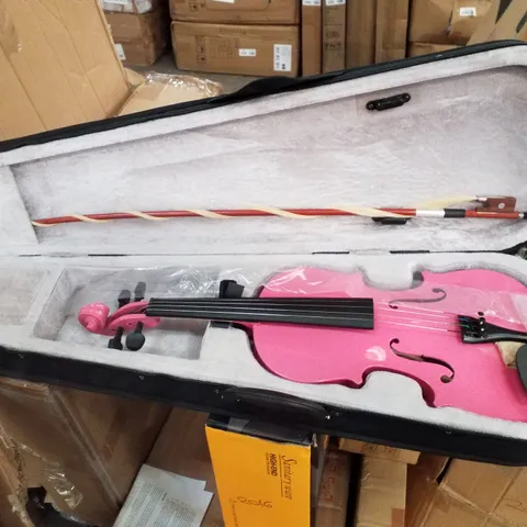 BOXED PINK VIOLIN 