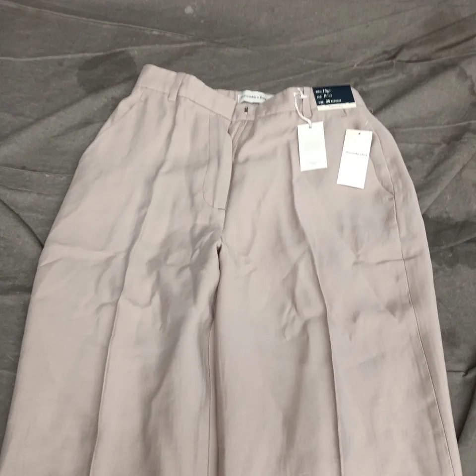 ABERCROMBIE & FITCH WOMEN'S TROUSERS – DUSTY PINK, UK 6 