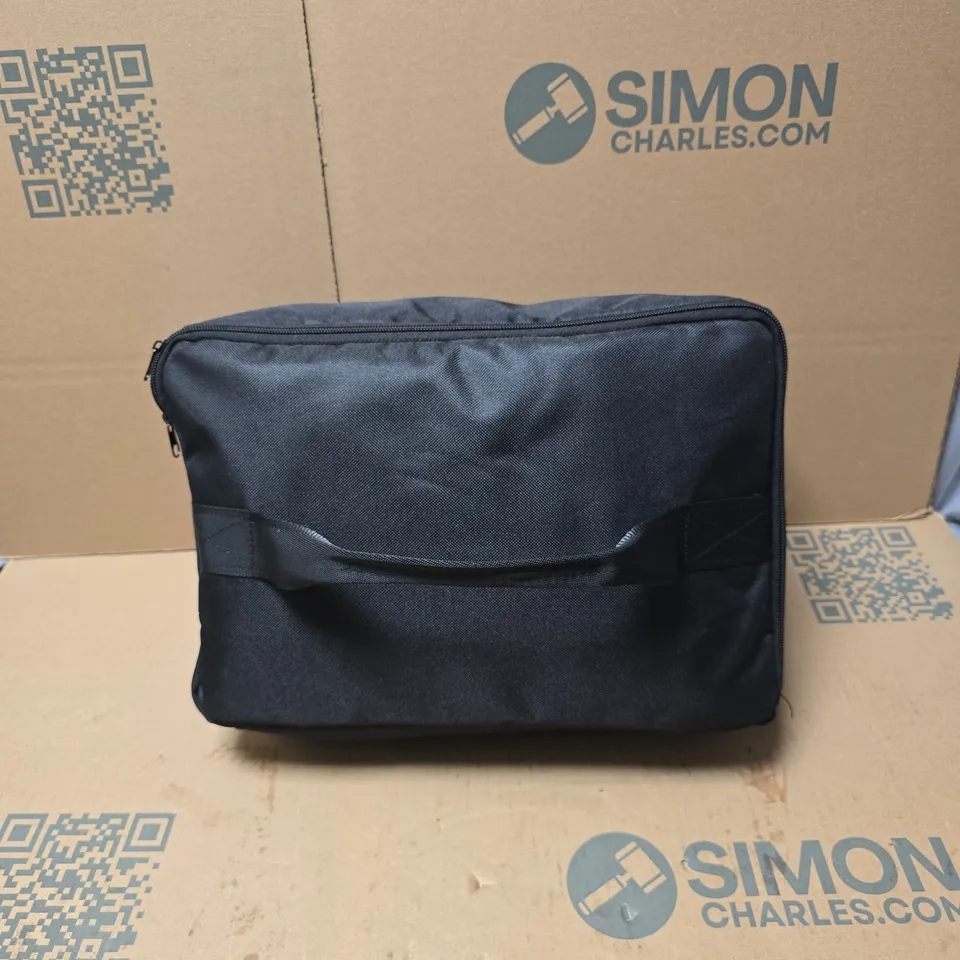 GICLE ELECTRIC AIR PUMP AP-881-LB WITH ACCESSORIES AND MANUAL, IN BLACK BAG