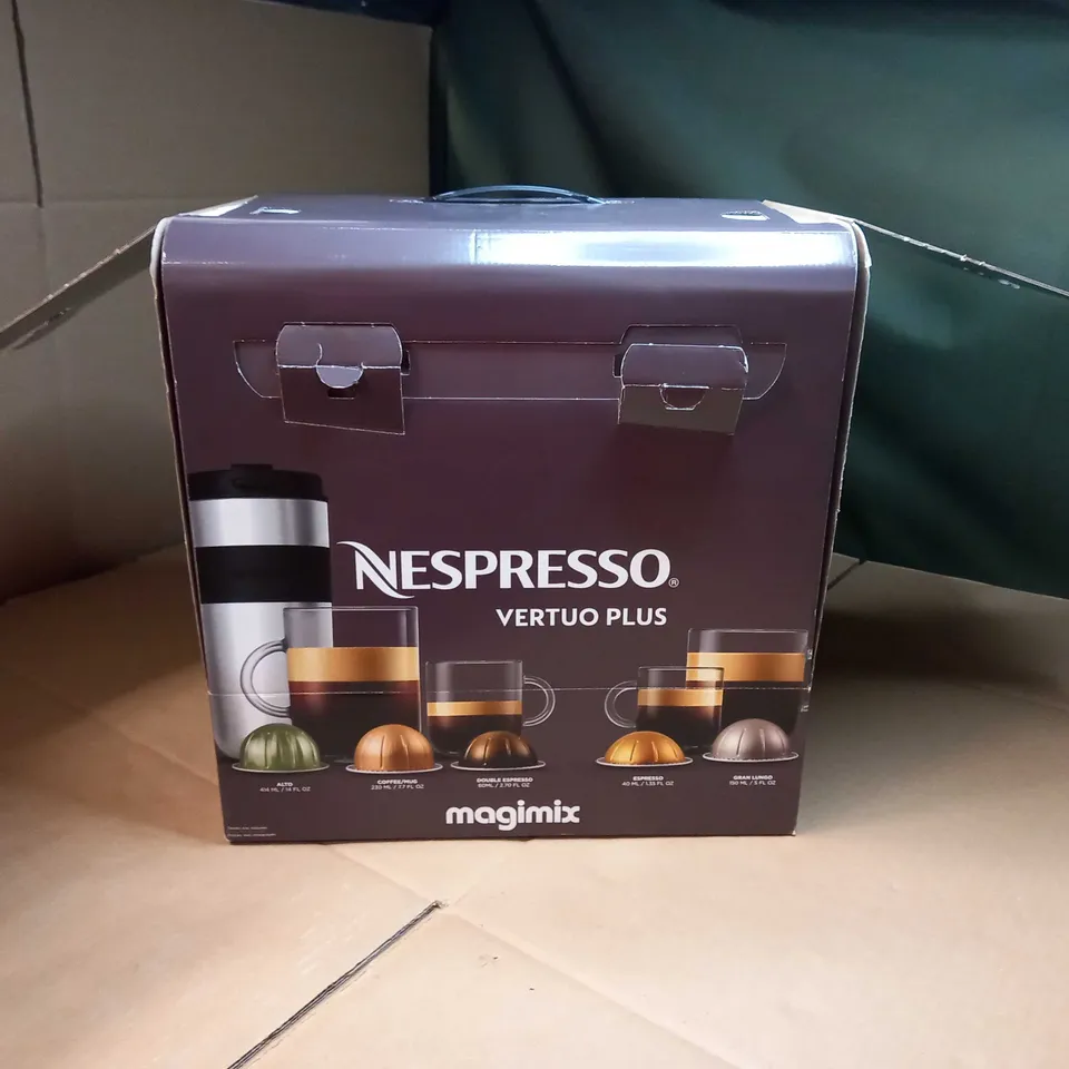 BOXED NESPRESSO VERTUO PLUS COFFEE MACHINE