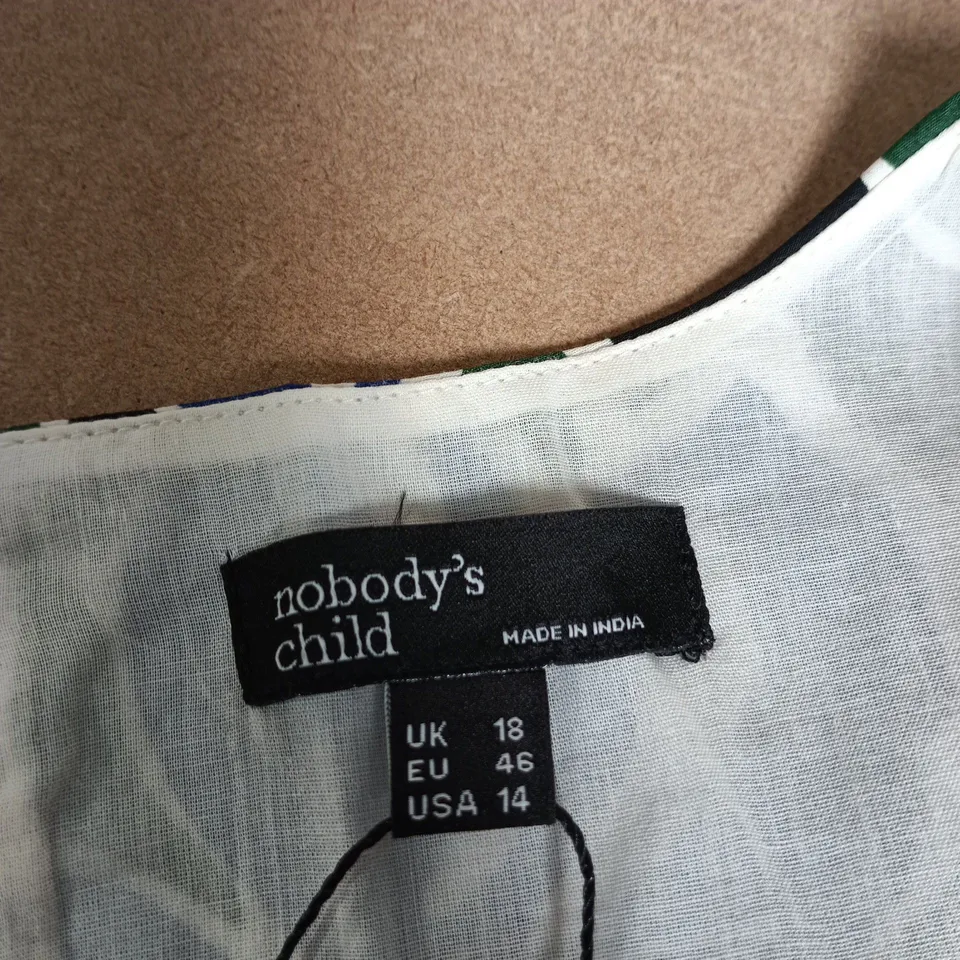 NOBODY'S CHILD VICKY MINI DRESS – UK 18 (EU 46, USA 14) – FAYE FLORAL