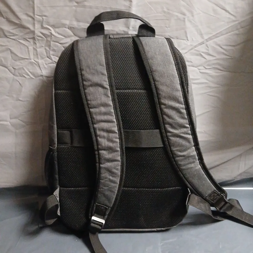HP GREY BACKPACK WITH TOP HANDLE AND PADDED STRAPS 