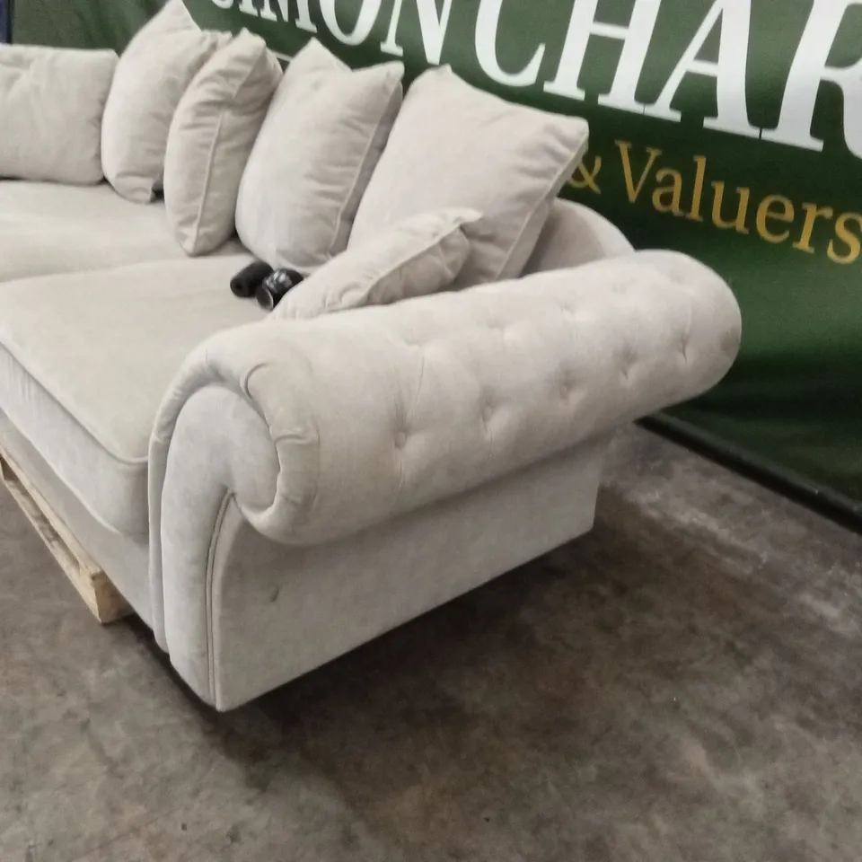 WINDSOR 3 SEATER FABRIC SCATTER BACK SOFA RRP £949