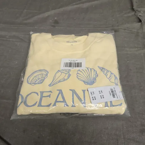 SEALED HOLLISTER EASY OCEANVIEW GRAPHIC CREW SWEATSHIRT - XS
