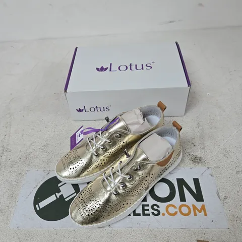 LOTUS TASSIA ULS434 GOLD LEATHER LADIES' SHOES – UK 6 (EU 39)