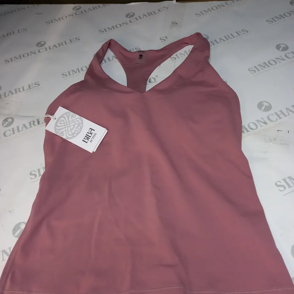 BIBA ACTIVE V NECK TANK VEST SIZE M