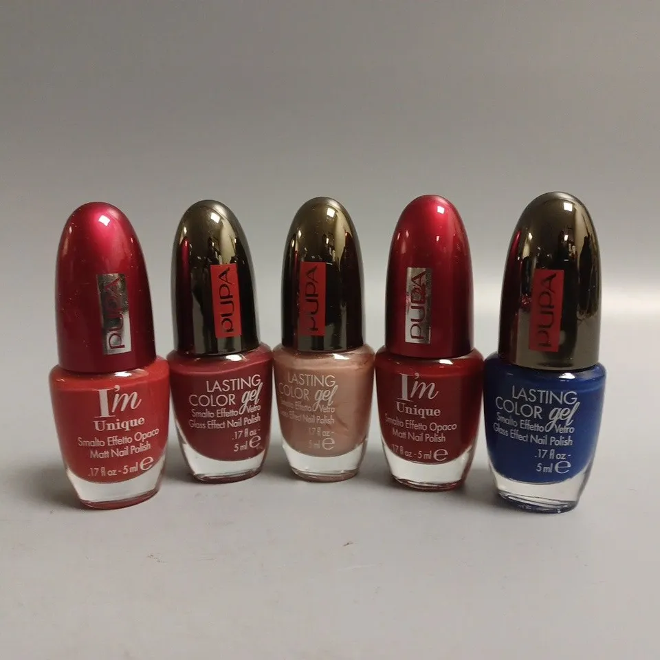 APPROXIMATELY 25 ASSORTED PUPA NAIL POLISH TO INCLUDE GLASS EFFECT NAIL POLISH AND MATT NAIL POLISH 