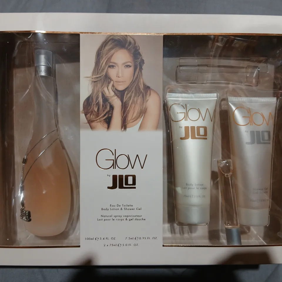 GLOW BY J.LO GIFT SET – FRAGRANCE & BODY LOTION, 3PC BOXED