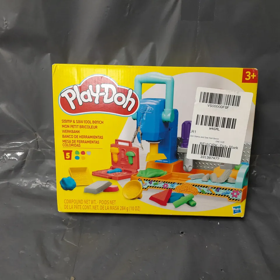 PLAY DOH STAMP AND SAW TOOL BENCH RRP £18.99