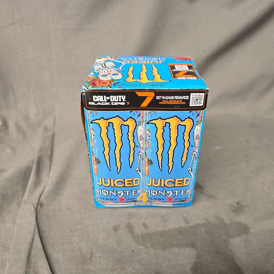 BOXED PACK OF 4 MONSTER JUICED CANS (4X500ML)