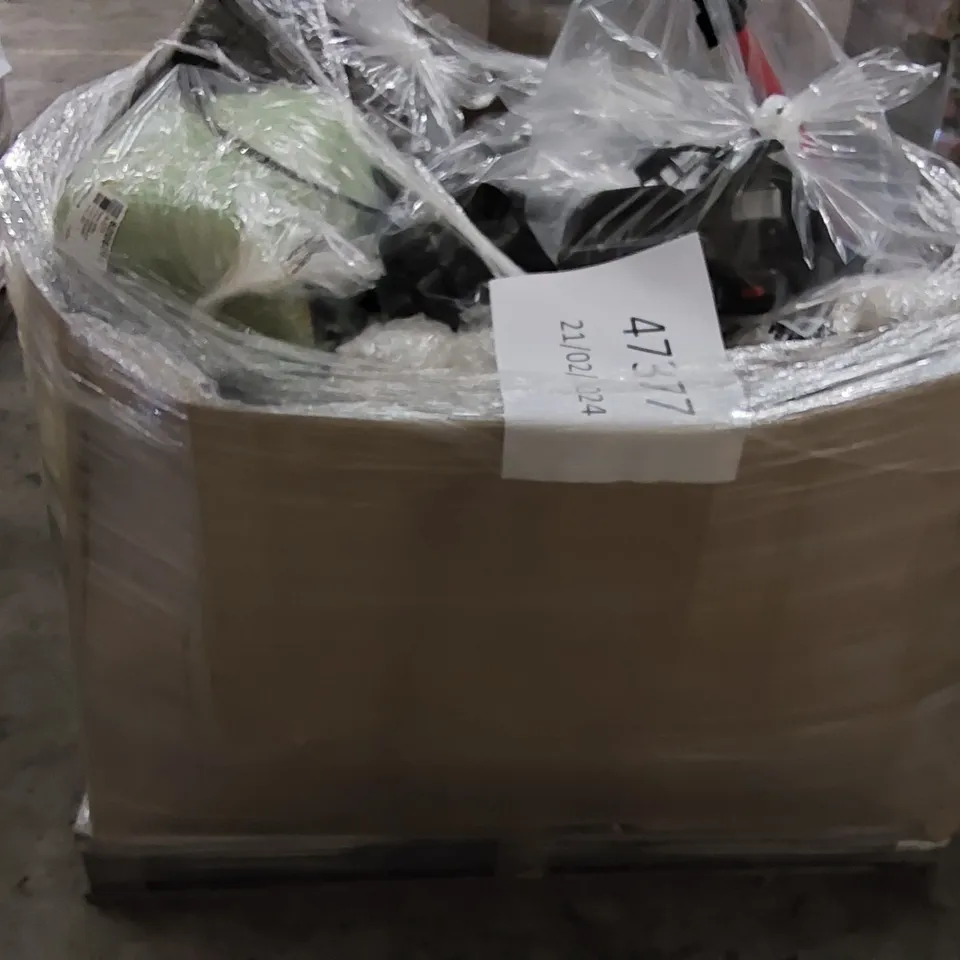PALLET OF APPROXIMATELY 25 UNPROCESSED RAW RETURN HOUSEHOLD AND ELECTRICAL GOODS TO INCLUDE;