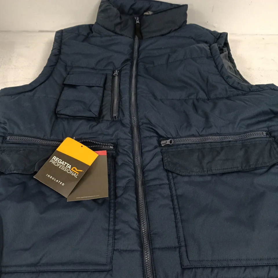 REGATTA TRA803 STELLER MULTI ZIP BODYWARMER, NAVY - UK SIZE XXL 